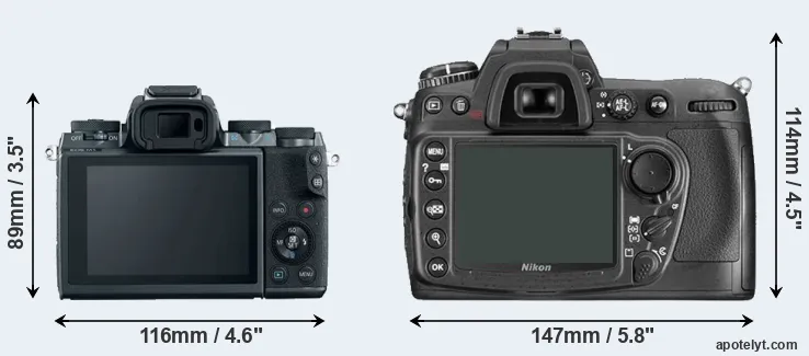 Comparison M5 or D300 rear