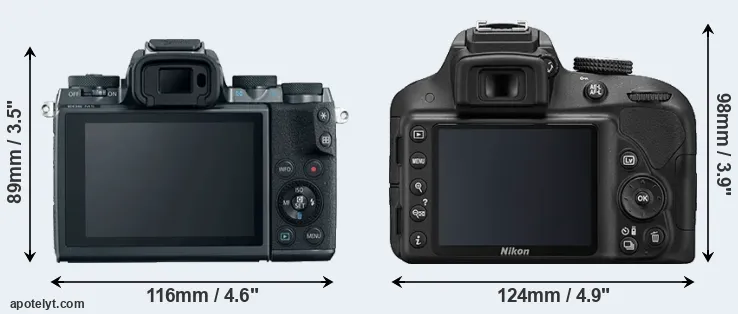 Comparison M5 or D3300 rear