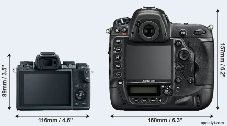 Comparison M5 or D4S rear