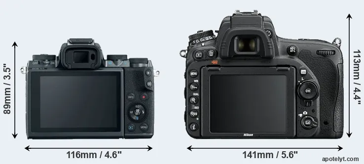 Comparison M5 or D750 rear