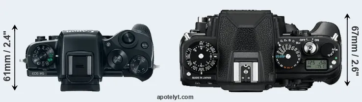 Compare M5 versus Df top
