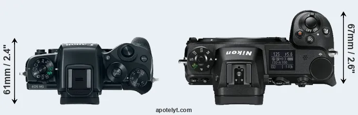 Compare M5 versus Z6 top