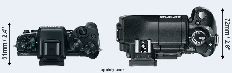 Compare M5 versus E-330 top