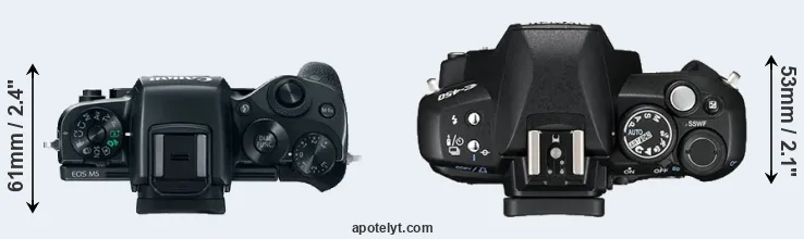 Compare M5 versus E-450 top