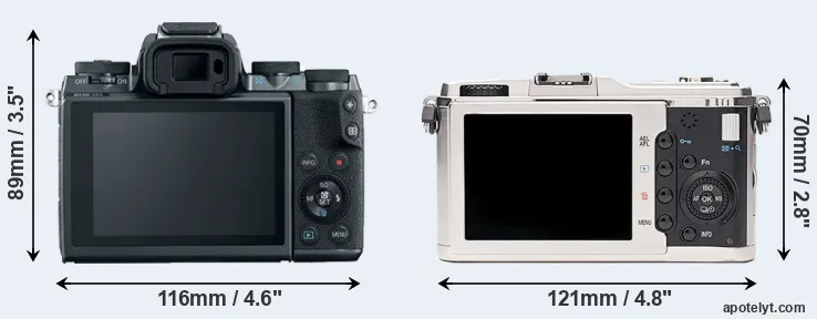 Comparison M5 or E-P1 rear