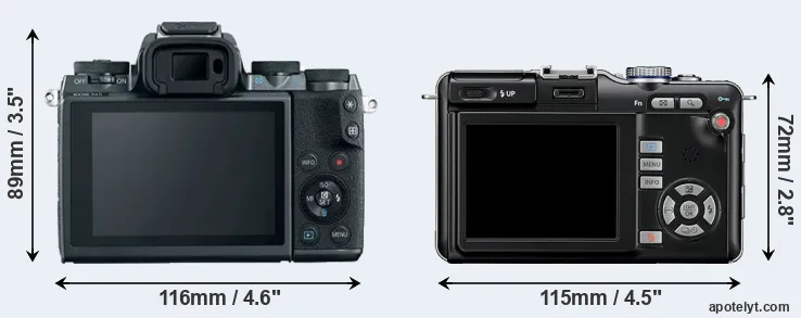 Comparison M5 or E-PL1 rear