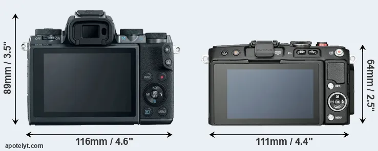Comparison M5 or E-PL6 rear