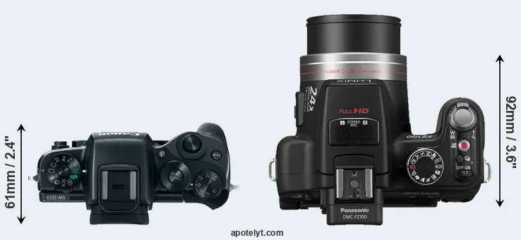 Compare M5 versus FZ100 top