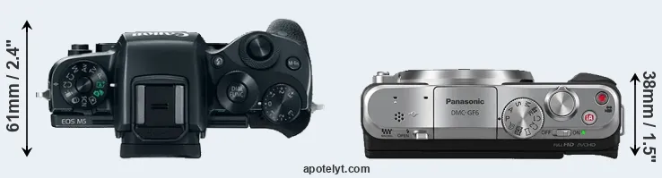 Compare M5 versus GF6 top