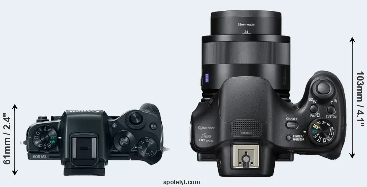 Compare M5 versus HX400V top