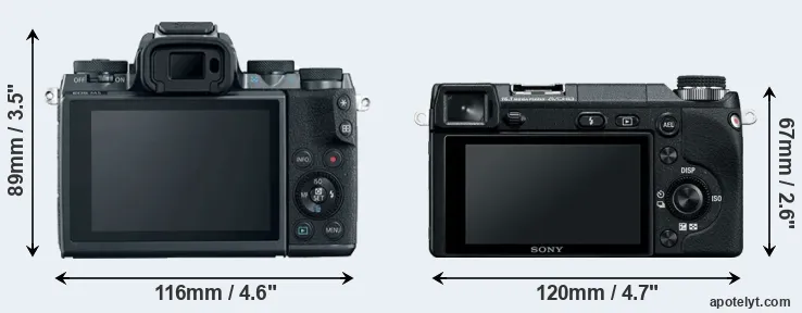Comparison M5 or NEX-6 rear