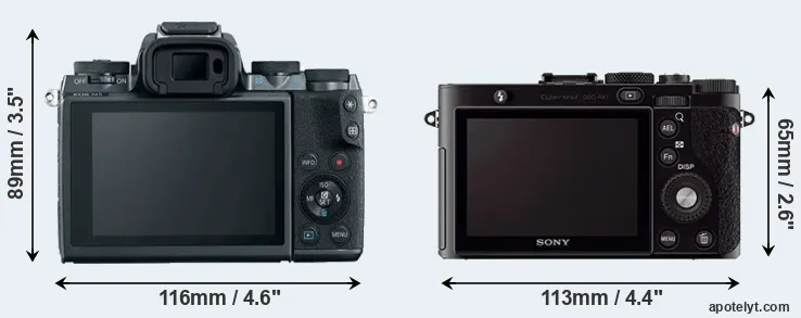 Comparison M5 or RX1 rear