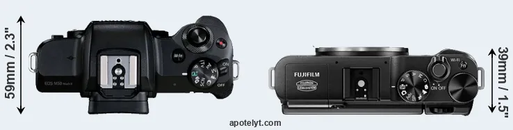 Compare M50 Mark II versus X-M1 top