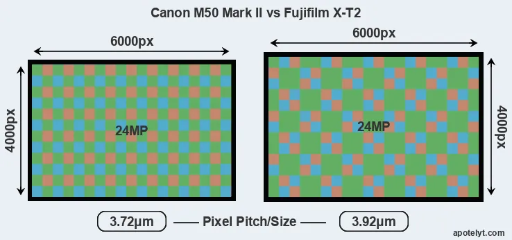 M50 Mark II versus X-T2 MP