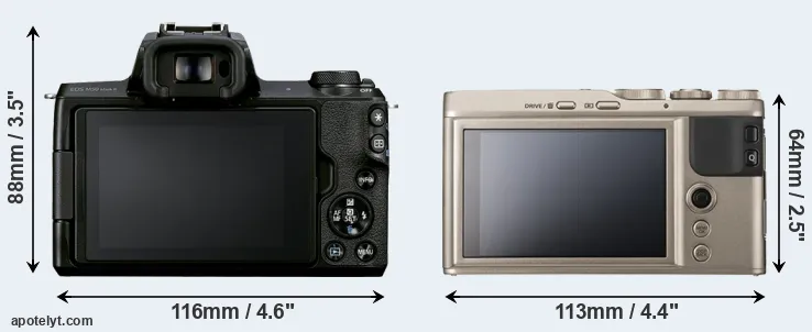 Comparison M50 Mark II or XF10 rear