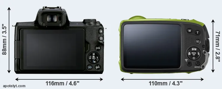 Comparison M50 Mark II or XP120 rear