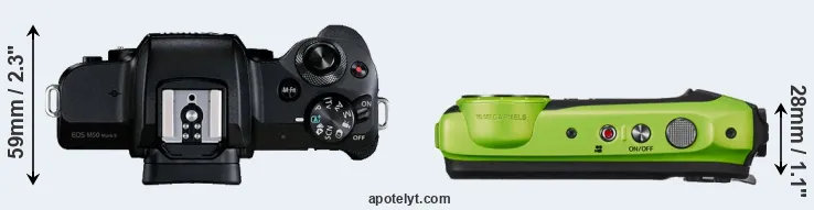 Compare M50 Mark II versus XP120 top