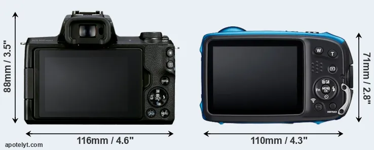 Comparison M50 Mark II or XP140 rear