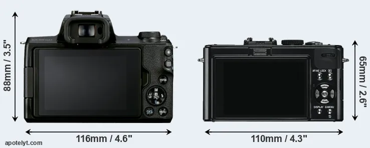 Comparison M50 Mark II or D-LUX 5 rear
