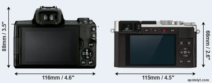 Comparison M50 Mark II or D-LUX 7 rear