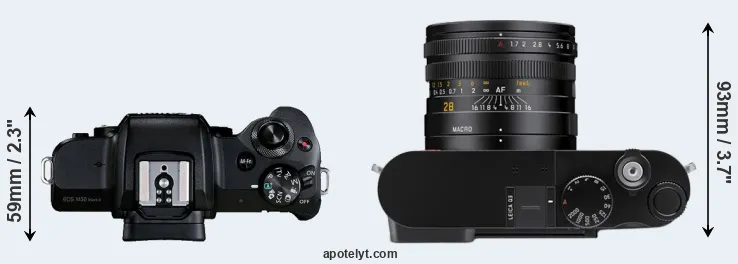 Compare M50 Mark II versus Q3 top