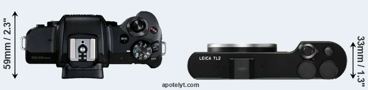 Compare M50 Mark II versus TL2 top