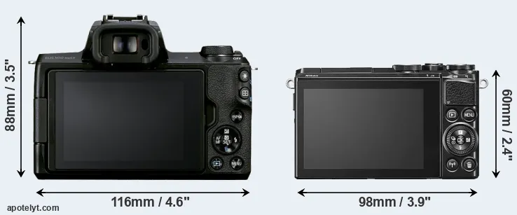 Comparison M50 Mark II or J5 rear