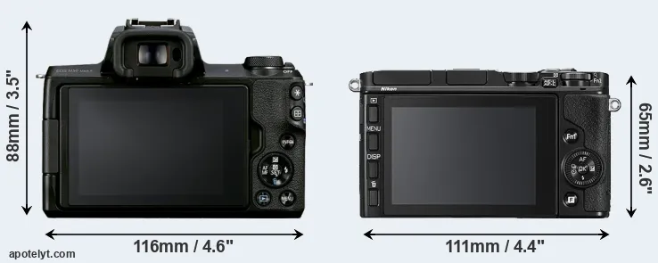 Comparison M50 Mark II or V3 rear
