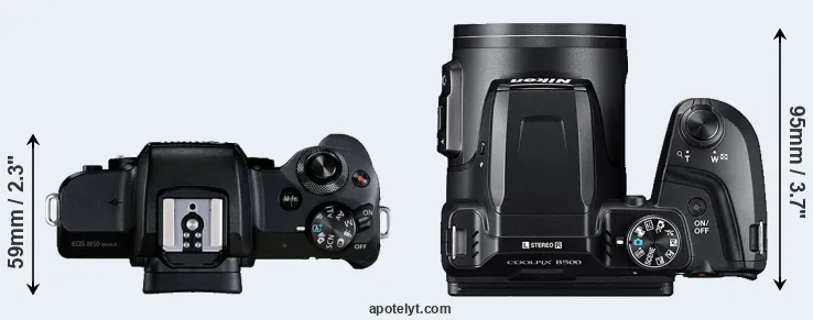 Compare M50 Mark II versus B500 top