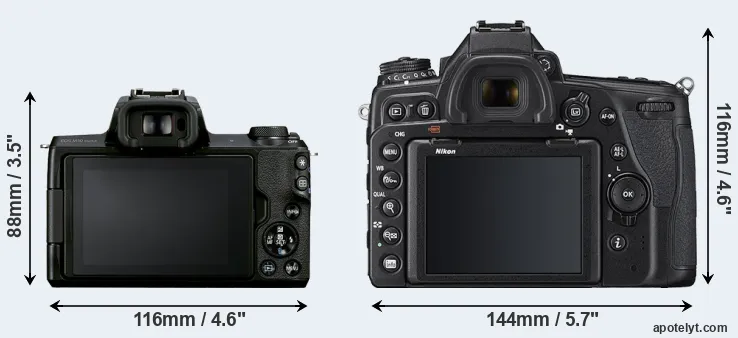 Comparison M50 Mark II or D780 rear