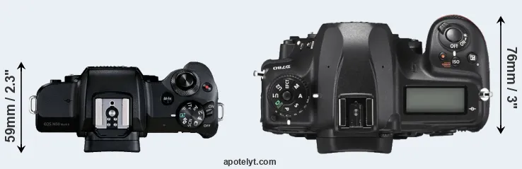 Compare M50 Mark II versus D780 top