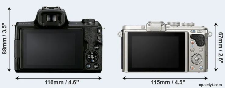 Comparison M50 Mark II or E-PL8 rear
