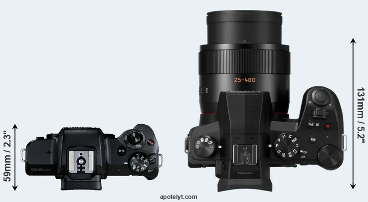 Compare M50 Mark II versus FZ1000 II top