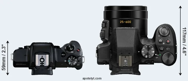 Compare M50 Mark II versus FZ330 top