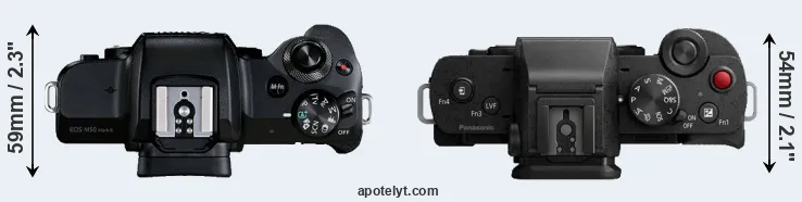 Compare M50 Mark II versus G100 top