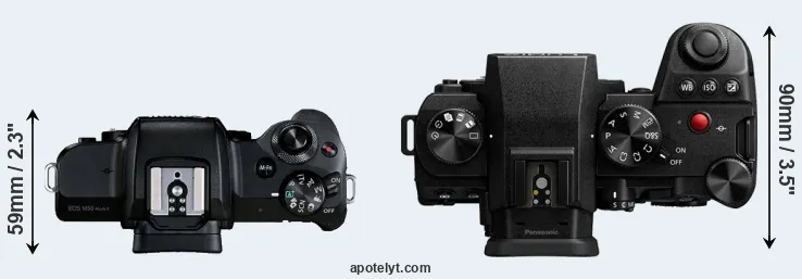 Compare M50 Mark II versus G9 II top