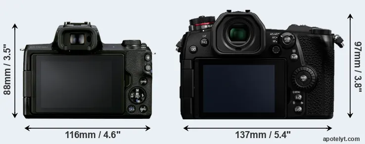 Comparison M50 Mark II or G9 rear