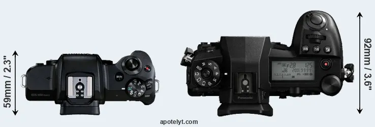 Compare M50 Mark II versus G9 top