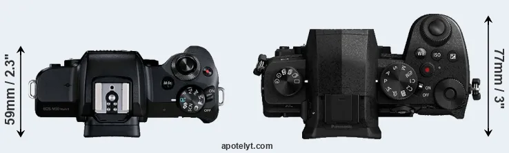 Compare M50 Mark II versus G95 top