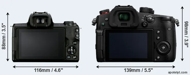Comparison M50 Mark II or GH5 II rear