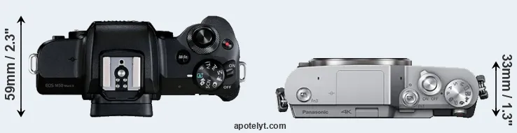 Compare M50 Mark II versus GX800 top