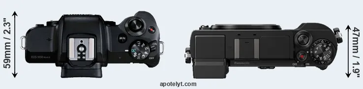 Compare M50 Mark II versus GX9 top