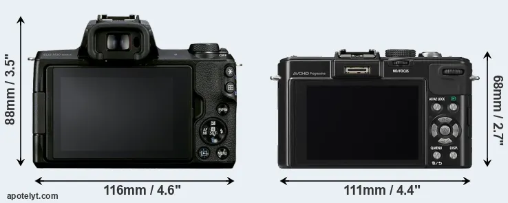 Comparison M50 Mark II or LX7 rear