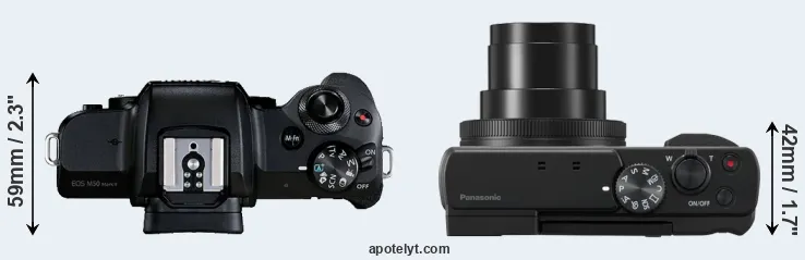 Compare M50 Mark II versus TZ95 top