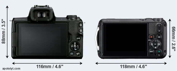 Comparison M50 Mark II or WG-8 rear