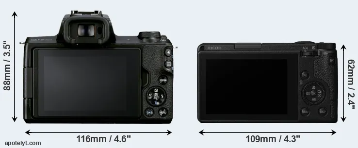 Comparison M50 Mark II or GR III rear