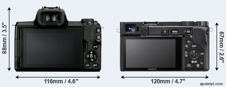 Comparison M50 Mark II or A6100 rear