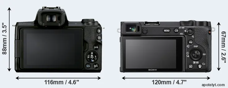 Comparison M50 Mark II or A6600 rear