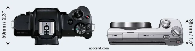 Compare M50 Mark II versus NEX-5 top