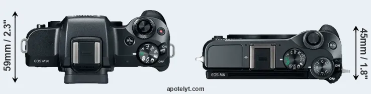 Compare M50 versus M6 top